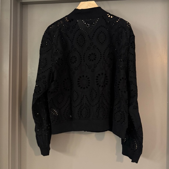 Evereve Ryan Black Eyelet Women's Jacket - Picture 3 of 4